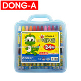 韩国DONG-A东亚 嘟哩 24色 塑料礼盒装 10mm 加粗油画棒