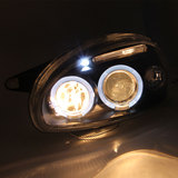 Smrke天使眼大灯 LED饰灯 黑底透镜氙气大灯总成适用于别克赛欧