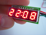 【厂家直销】精准0.28LED可调数显汽车电动车用车载电子钟时钟表
