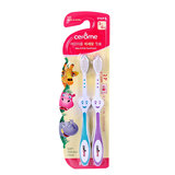 韩国进口 欣乐儿童牙刷训练牙刷(3-6岁) 2只装微细毛软毛 02136