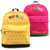韩版女童幼儿园小班中班宝宝儿童可爱时尚帆布双肩包旅游背包书包