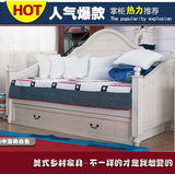 王氏家具 定制 坐卧两用多功能实木沙发床1.5米推拉抽屉储物家