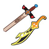 EVA安全儿童泡沫刀剑玩具男女孩武兵器宝剑我的软体世界道具