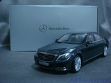 1:18 原厂2013奔驰Benz S级S600 W222，汽车模型，黑色（深蓝色）
