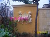 安帝美砂岩浮雕天使壁画别墅小区室外装饰材料天使喷泉