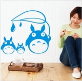 龙猫 经典动漫卡通动物墙贴纸宫崎骏作品可爱卡通儿童房背景贴画