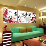 客厅装饰画 家和富贵三联画 沙发背景挂画现代简约挂画 三联多款