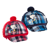 丽婴房迪士尼专柜正品冬款时尚米奇保暖男童装帽子婴儿鸭舌帽
