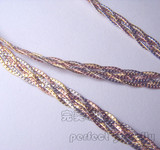 完美珠宝-意大利K-GOLD18K彩金项链(多股编织链)（克）