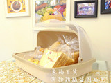 面包盒子 蔬菜水果保洁盒保鲜盒收纳箱 儿童零食收纳盒土司储存盒