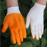 园艺用品 防护手套 种菜种花手套 劳保手套 浸胶涂胶pvc 牛筋手套