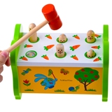 婴儿童6-12个月宝宝木制打地鼠 小男孩女孩子1-2-3岁益智玩具礼物