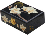实木质中式复古仿古典漆器首饰盒珠宝饰品收纳盒化妆盒结婚礼品