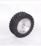 砂带机专用橡胶轮/优质铝芯橡胶打磨抛光轮/太阳砂带套轮 150*50