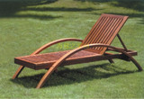 木制沙滩躺椅 休闲躺椅 户外躺椅 户外木椅 泳池设备