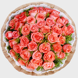 33朵粉色玫瑰女朋友老婆爱人圣诞节生日求婚表白杭州同城鲜花速递