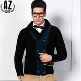 AZ春装新款2016修身毛衣针织开衫韩版男士时尚商务青年毛衣