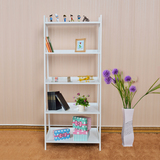 简约现代白色 五层书架子 客厅装饰置物架 玩具收纳木架层架包邮
