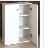 简约现代白色书柜书橱书架 带门柜子 韩式田园储物柜特价可以定做