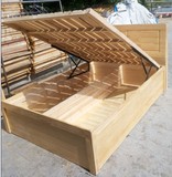 实木松木高箱床低箱床1。2米气压床液压床1.35米1.5米储物箱1.8米