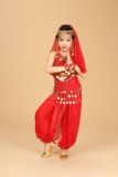 幼儿舞蹈演出服儿童印度舞女童舞蹈服新疆舞民族舞天竺少女肚皮舞
