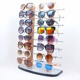 包邮高档木质柜台式太阳眼镜展示架子16付眼镜店陈列道具眼镜货架