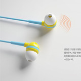 韩国原装正品Iriver时尚撞色系橡胶塞细绳入耳式耳机blank BC-30