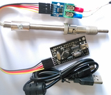 USB-串口显示 0-800度 K热电偶传感器 模块---*圣源电子