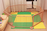 出口欧洲纯实木榉木儿童游戏围栏/婴儿安全围栏/学步围栏护栏8片