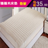 特价防潮保暖可折叠九孔棉软床垫防滑床褥子垫被 单双人垫被包邮
