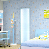 韩国pvc自粘小熊儿童房间卧室内防水贴墙纸卡通温馨自贴壁纸加厚