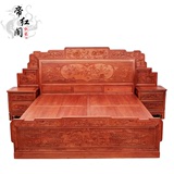 红木家具床十全十美非洲花梨木缅甸花梨木明清中式仿古实木组合床