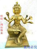 开光纯铜泰国四面佛像摆件 有求必应之大梵天王 铜像 特大号39CM