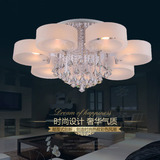 木可灯饰现代简约客厅水晶灯LED吸顶灯具时尚创意宜家温馨卧室灯
