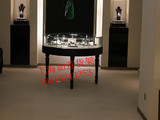 珠宝货架高档圆形玻璃矮柜珠宝圆桌展示柜饰品首饰展柜珠宝柜台