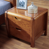 心居名家 实木床头柜 现代中式家具 白腊木床头柜 特价包物流