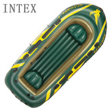 产地正品INTEX 68351加厚四人船充气船皮划艇4人钓鱼船橡皮艇