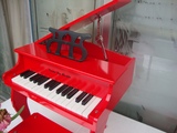 出口翻盖30键木质儿童小钢琴早教启蒙奥尔夫乐器儿童教学中国红