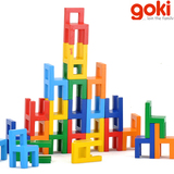 德国传统木玩品牌-GOKI24只彩色椅子游戏 儿童益智玩具 益智玩具