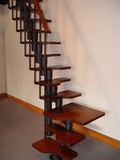 直梯 节省空间的楼梯 阁楼小户型阁楼美斯特楼梯实木踏板可定制特
