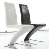 宜家欧式后现代电脑休闲创意椅子 简约餐椅黑白色 凳子 时尚 创意