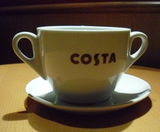 柏林小铺儿 英国Costa Coffee经典双耳咖啡典藏店用大杯无碟 现货