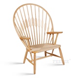 实木孔雀椅 休闲椅 藤椅 经典北欧 餐椅 休闲椅子 时尚 极美家具