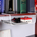 厨房储置物架橱柜办公桌下收纳篮冰箱挂架衣柜隔层篮内衣袜整理篮