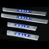 大众高尔夫6迎宾踏板 LED带灯不锈钢门槛条 LED门坎条 包邮清仓