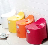 现代简约换鞋凳时尚创意塑料矮凳试衣间圆凳欧式穿鞋凳浴室小凳子
