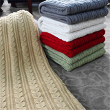 冬季Y-PIN新品外贸原单针织冬用加厚毯沙发毯盖毯装饰毯子毛线毯