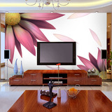 3d立体简约现代客厅电视背景影视墙壁纸壁画欧式卧室无缝蒲公英