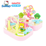 正版万代Hello Kitty 凯蒂猫街角物语-游乐场、甜蜜的家 儿童玩具