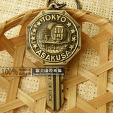 日本制造 东京浅草寺 浅草雷门钥匙形状日本进口汽车钥匙圈钥匙扣